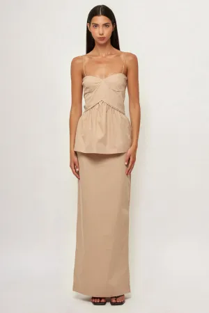 Peplum Top | Pencil Maxi Skirt