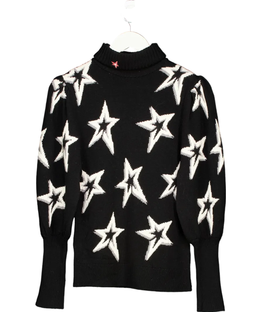 Perfect Moment Black Star Dust Merino Wool Sweater UK S