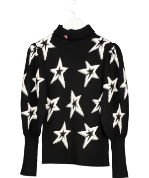 Perfect Moment Black Star Dust Merino Wool Sweater UK S