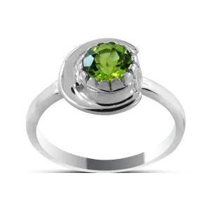 Peridot Silver Rings