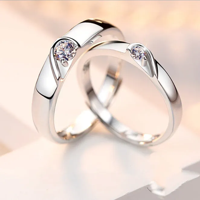 Personality Lovers LOVE Rings BFF Heart Matching Rings