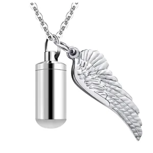 PIGGOODS Cremation Urn Necklace for Ashes Memorial Keepsake Pendant