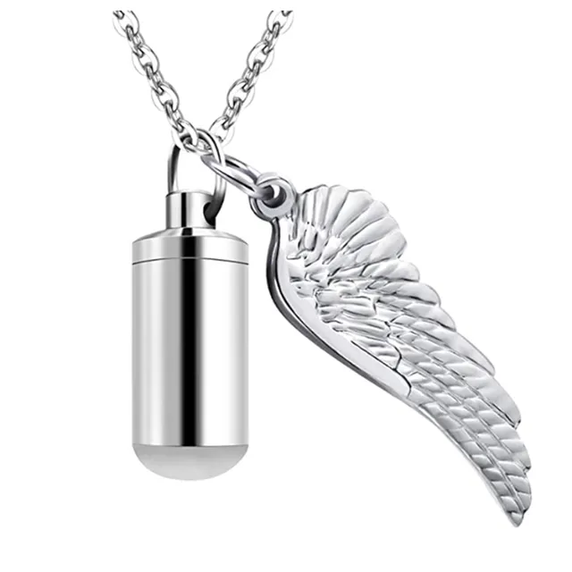 PIGGOODS Cremation Urn Necklace for Ashes Memorial Keepsake Pendant
