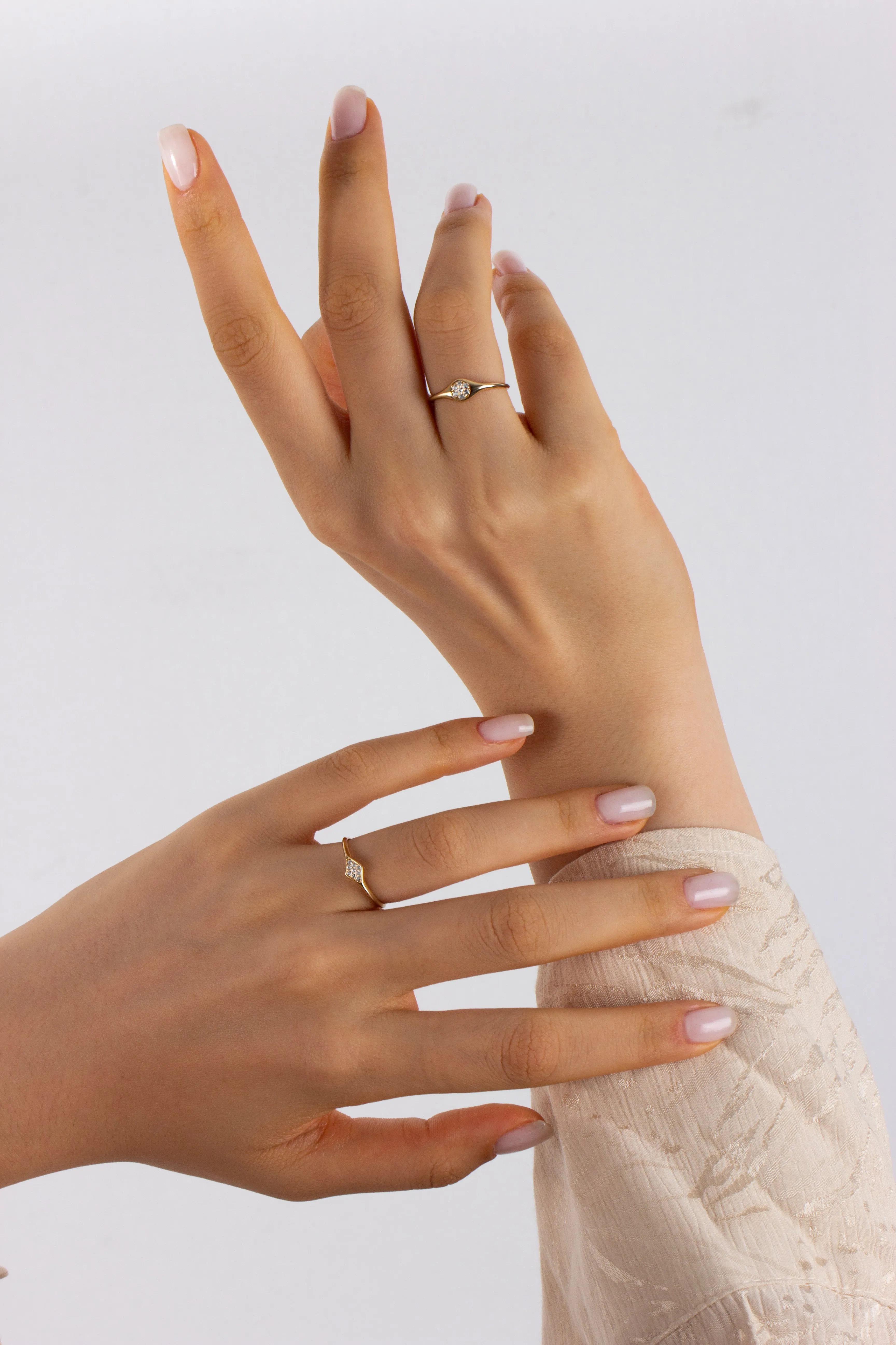 Pinky Promise Rings  | Yellow Gold