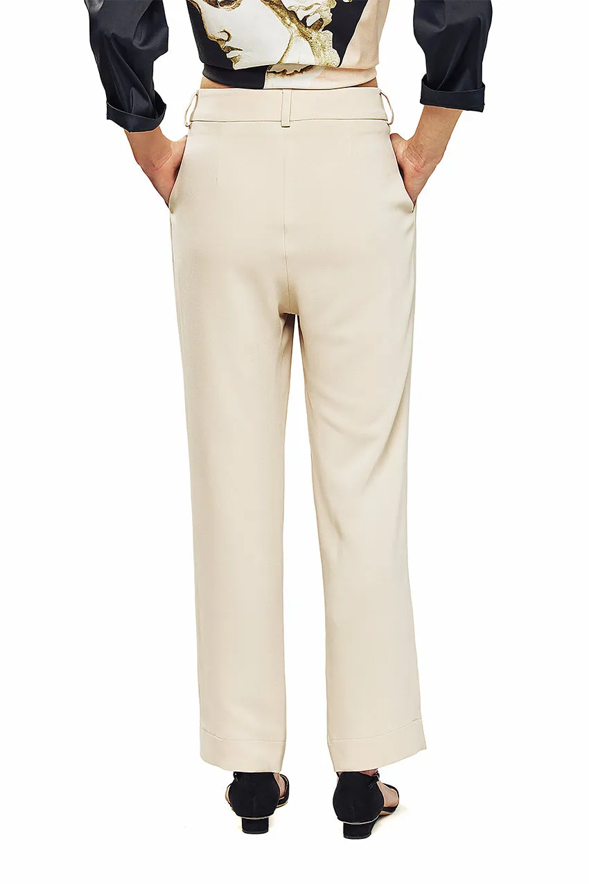 Pleated Tapered Pants