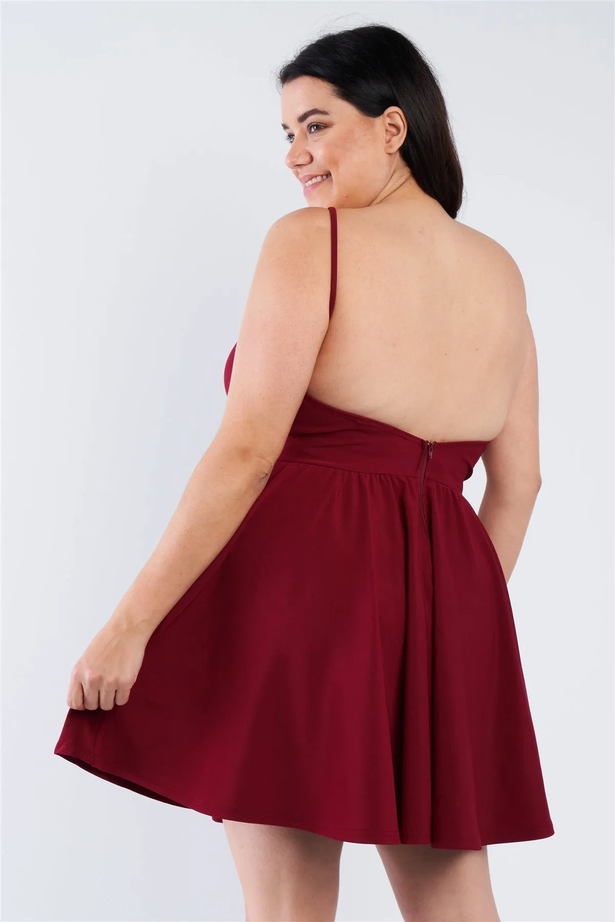 Plus Size Fit N Flare Mini Dress
