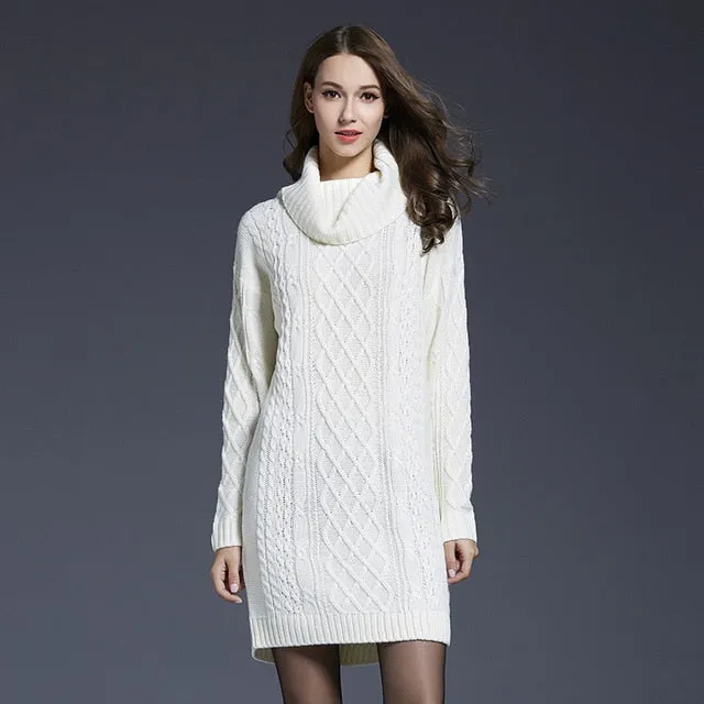 Plus Size Knitted Trendy Lady Pullovers Sweater