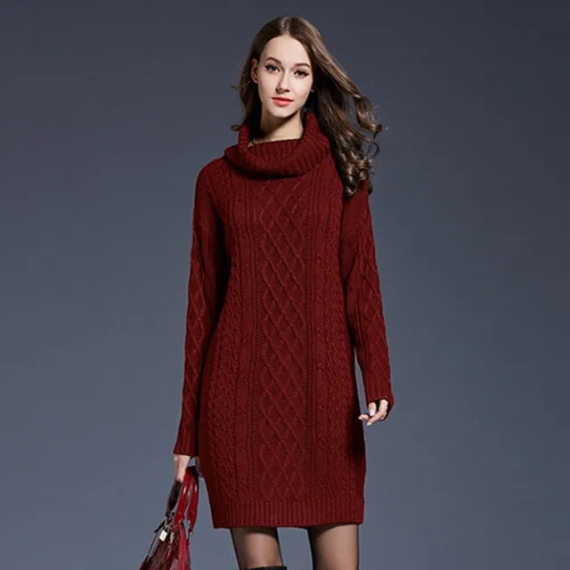 Plus Size Knitted Trendy Lady Pullovers Sweater