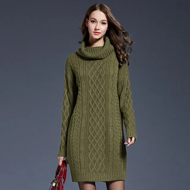 Plus Size Knitted Trendy Lady Pullovers Sweater