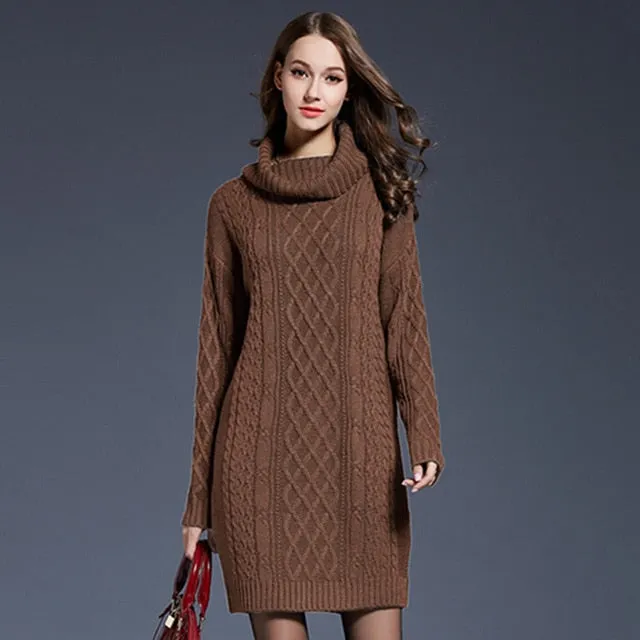 Plus Size Knitted Trendy Lady Pullovers Sweater