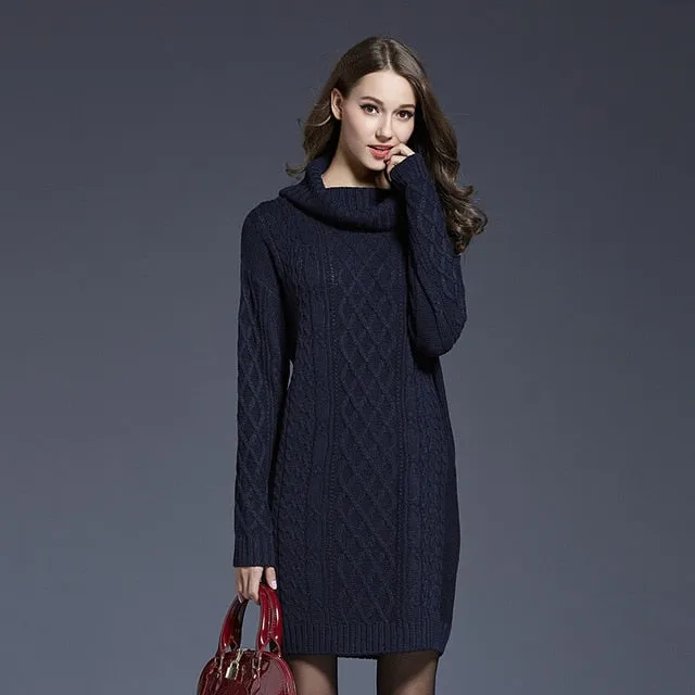 Plus Size Knitted Trendy Lady Pullovers Sweater