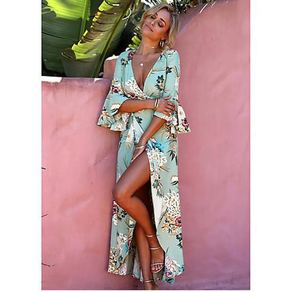 Plus Sizes Summer Holiday Long Dresses