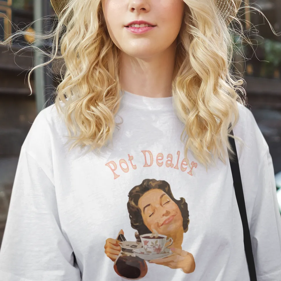 Pot Dealer Retro Unisex Crew Neck Tee