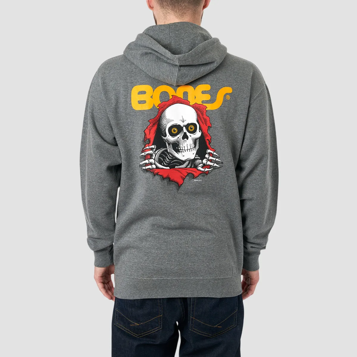 Powell Peralta Ripper Pullover Hoodie Gunmetal Heather