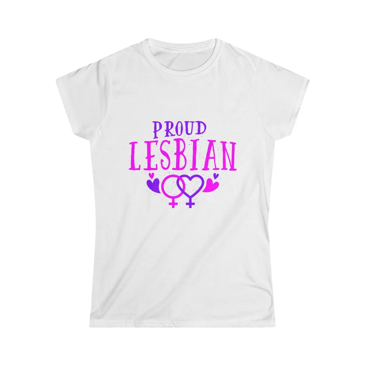 PROUD LESBIAN <br>women's softstyle tee