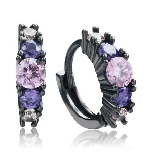 Purple Zircon Earrings