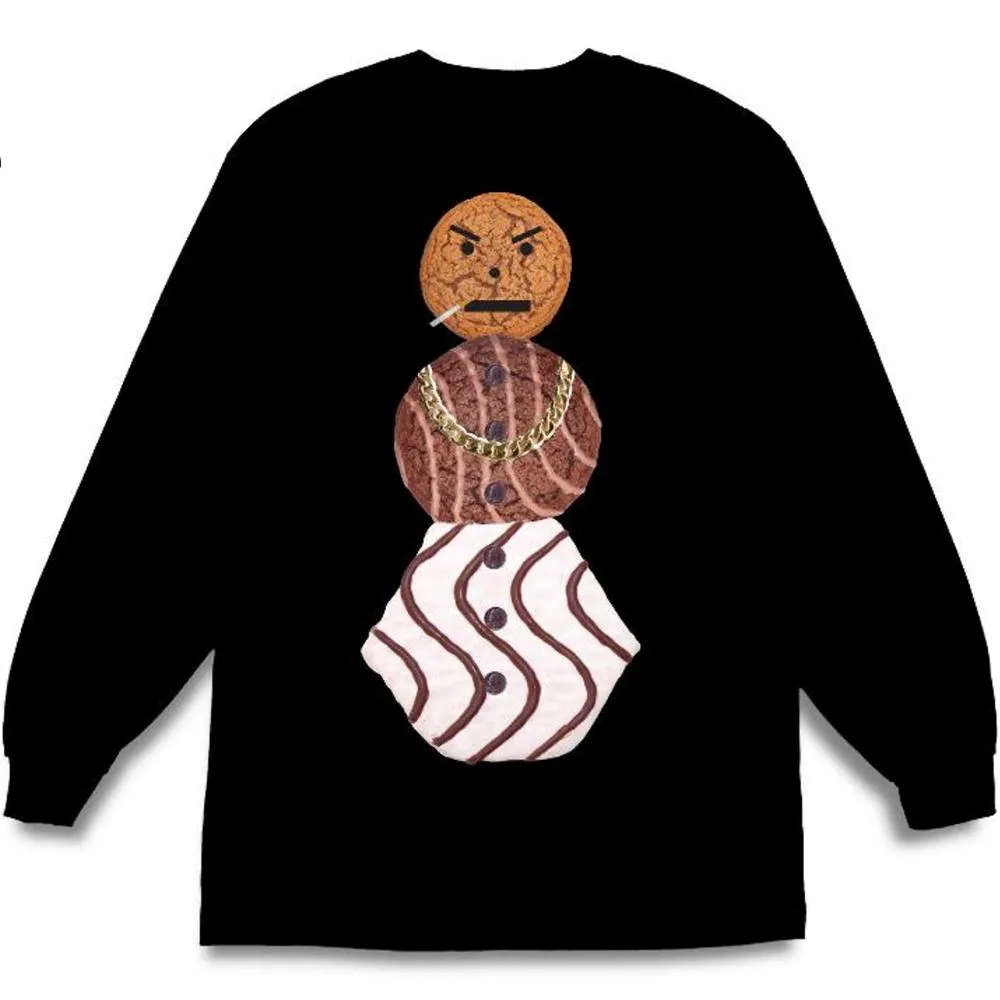 Quartersnacks Snackman L/S T-Shirt Black