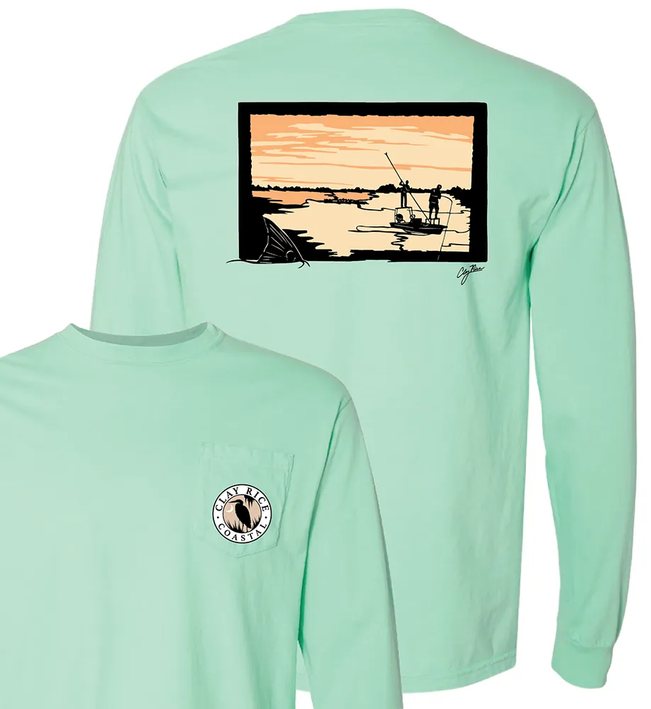 "Fishin' The Flats" Long Sleeve T-Shirt