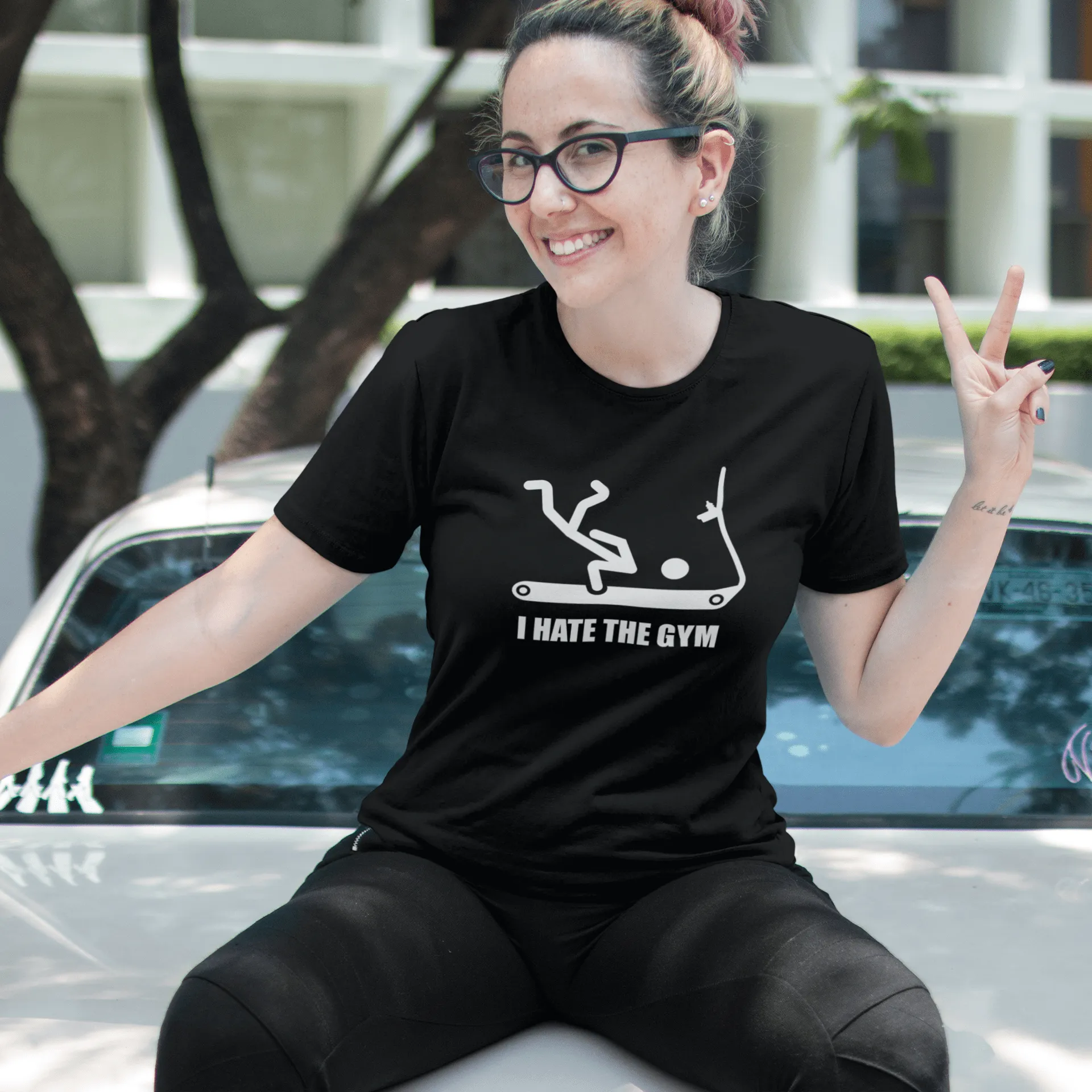 "Gym"  Custom T-Shirt for Women