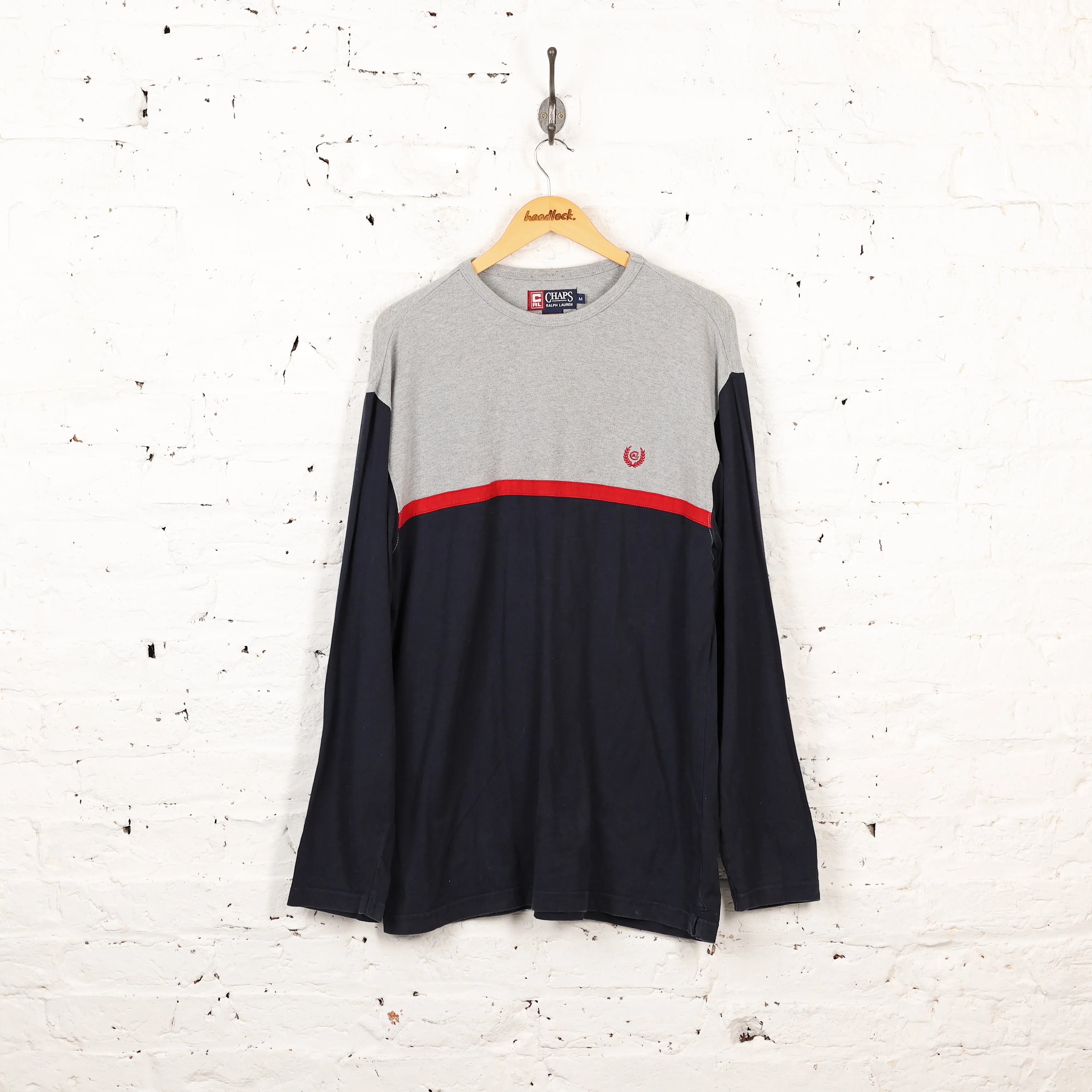 Ralph Lauren Chaps Long Sleeve T Shirt - Blue - M
