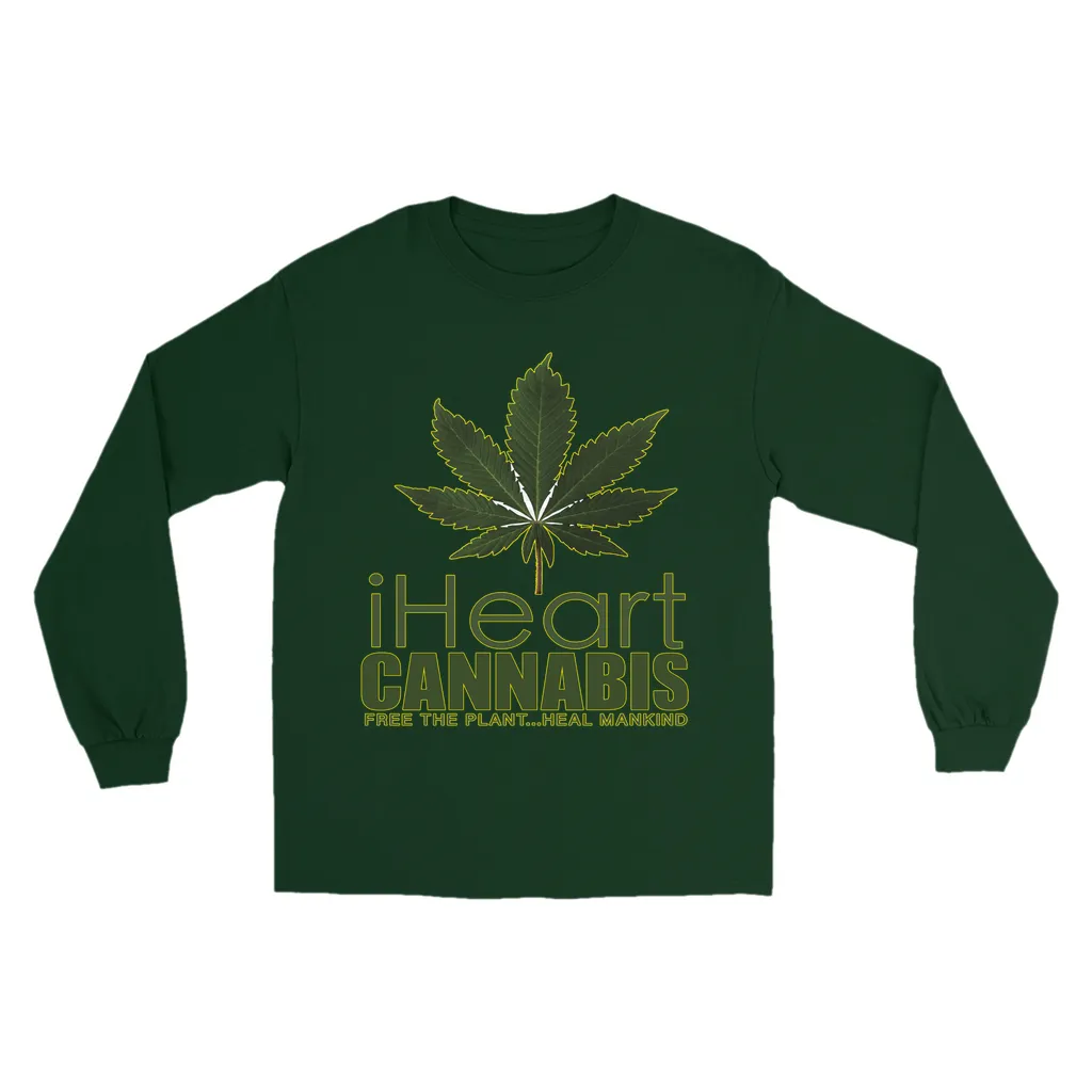 Rastafari JAMS Reggae Radio - (iHeart Cannabis) Long Sleeve Shirts