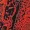 Red And Black Printed Long Sleeve 2 In 1 Midi Dress