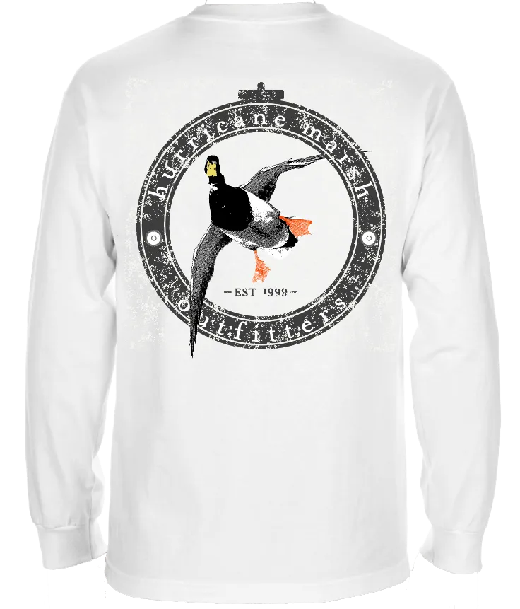 Red Leg White Long Sleeve