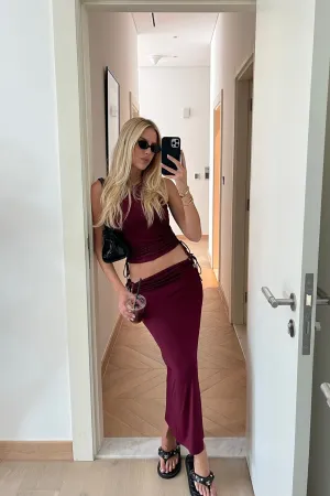 REEM SKIRT - RASPBERRY
