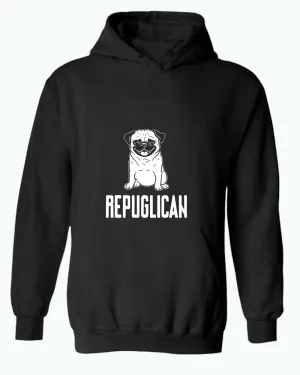 Repuglican hoodie, pug life hoodie dog lover hoodies