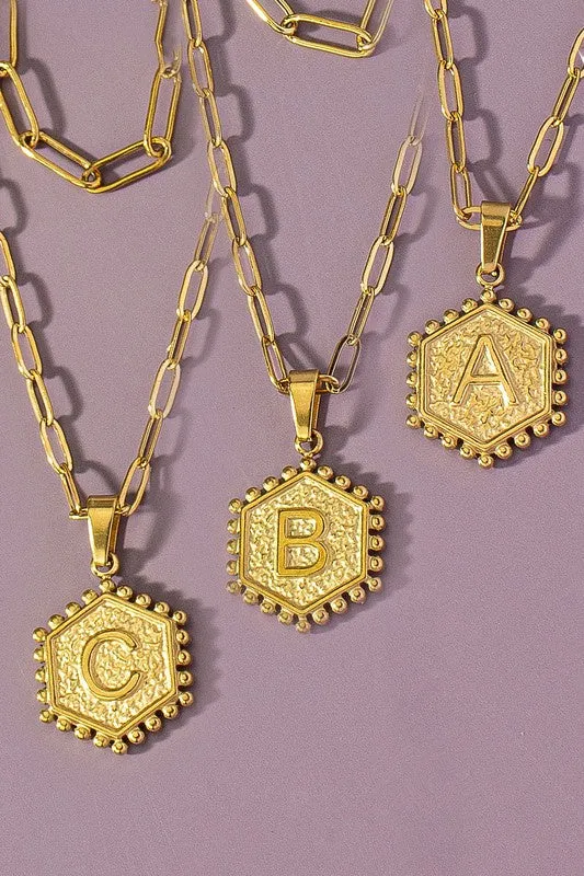 RESTOCK Layered Gold Initial Necklaces