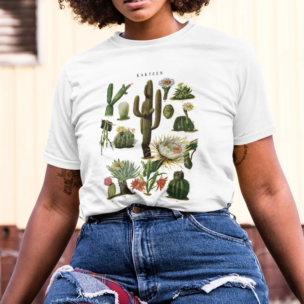 Retro Cactus Unisex Crew Neck Tee