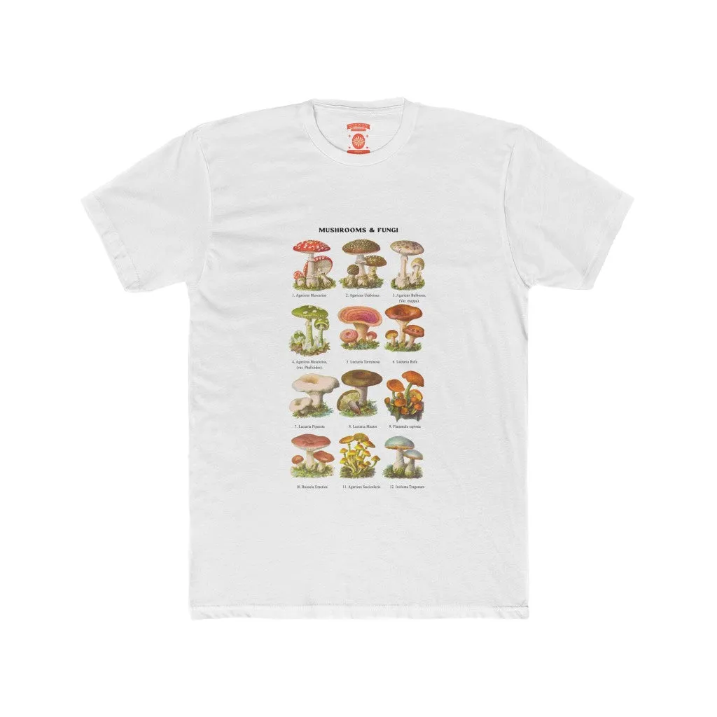 Retro Mushroom & Fungi Unisex Crew Neck Tee