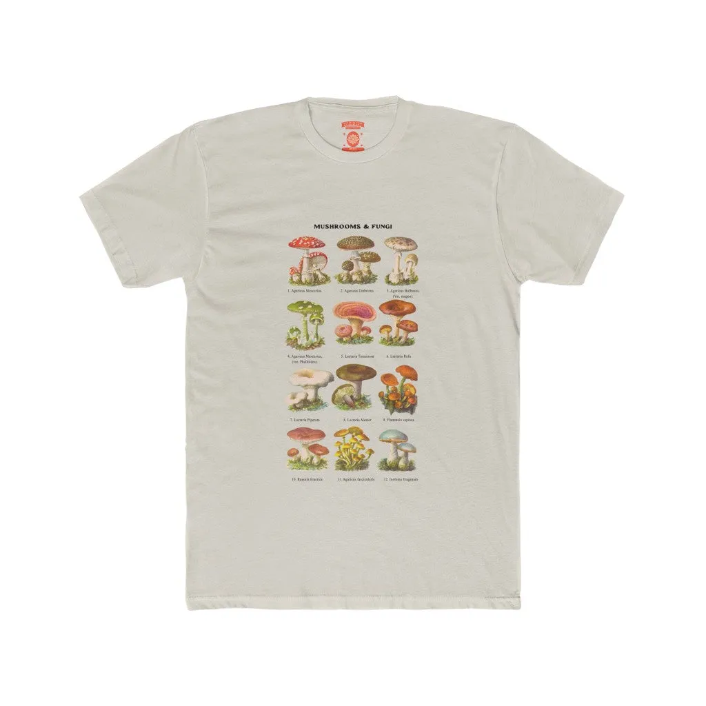 Retro Mushroom & Fungi Unisex Crew Neck Tee