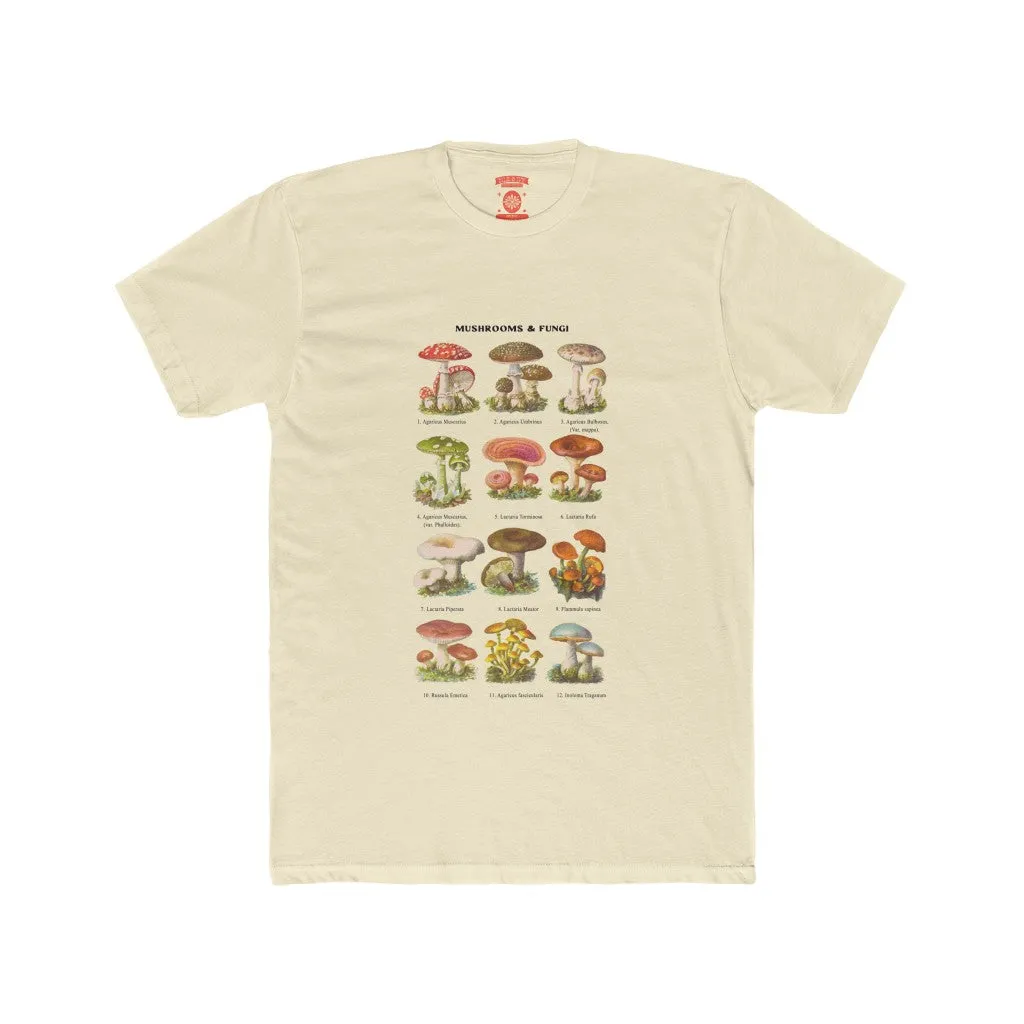 Retro Mushroom & Fungi Unisex Crew Neck Tee