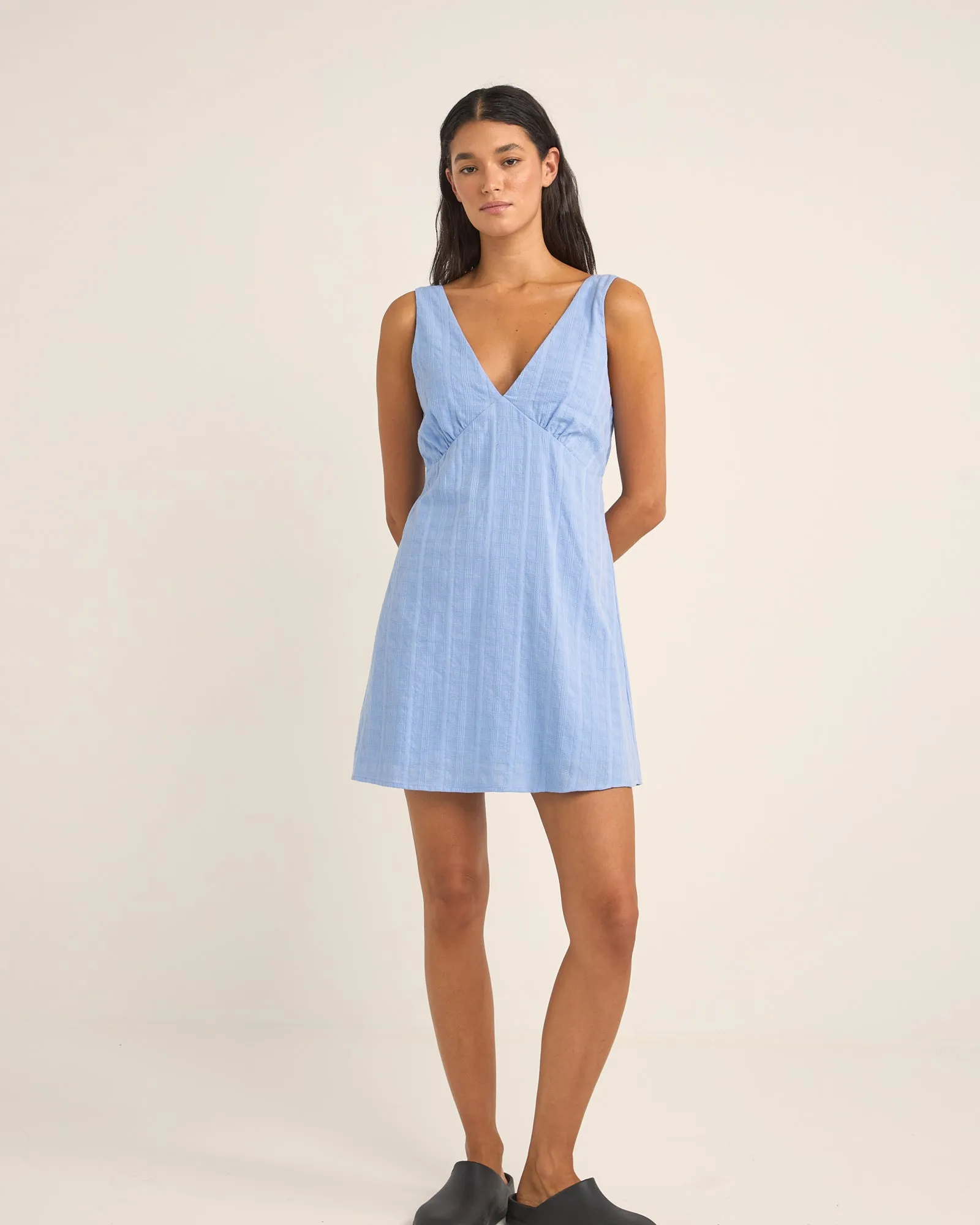 RHYTHM TYLER MINI DRESS - CORNFLOWER