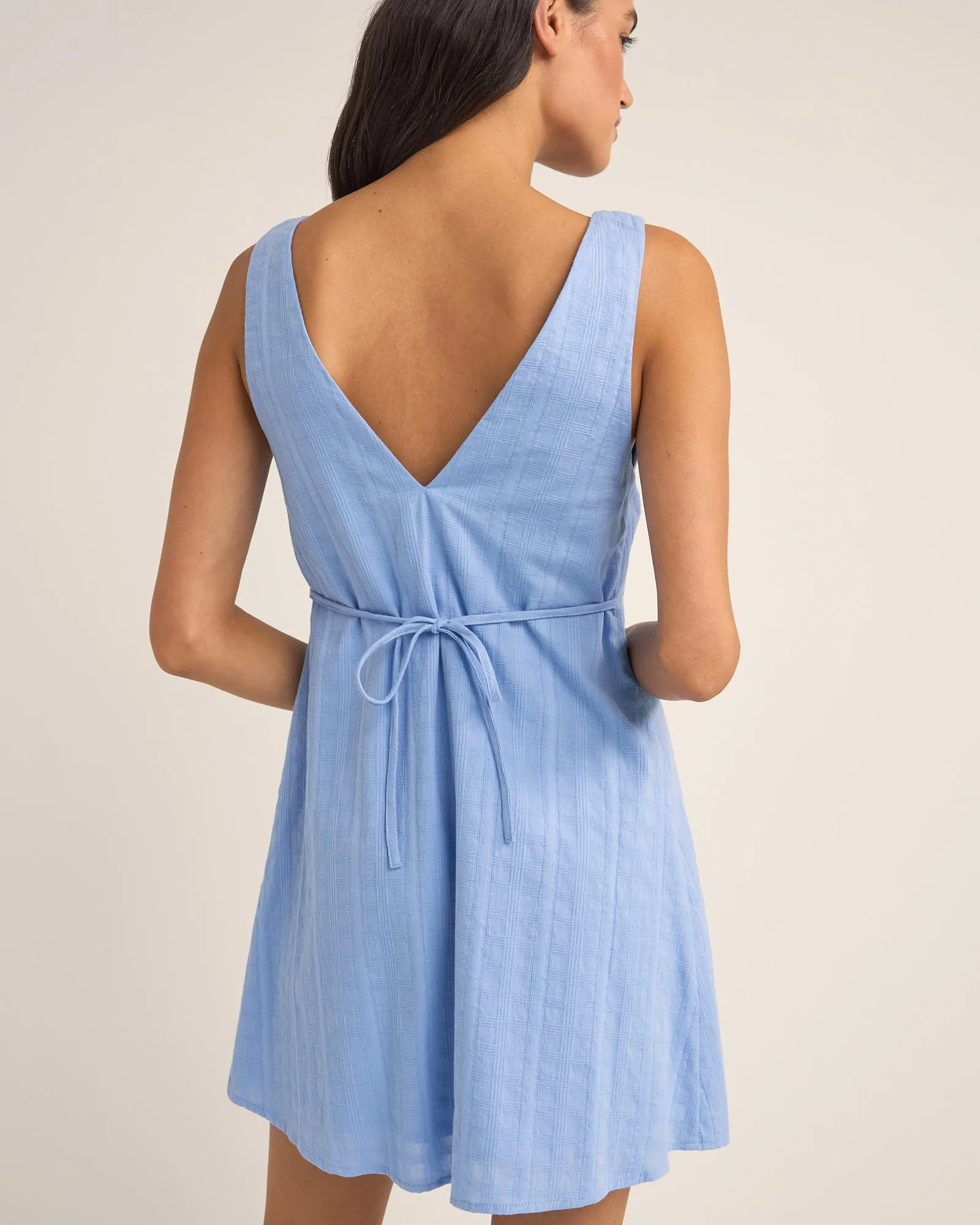RHYTHM TYLER MINI DRESS - CORNFLOWER