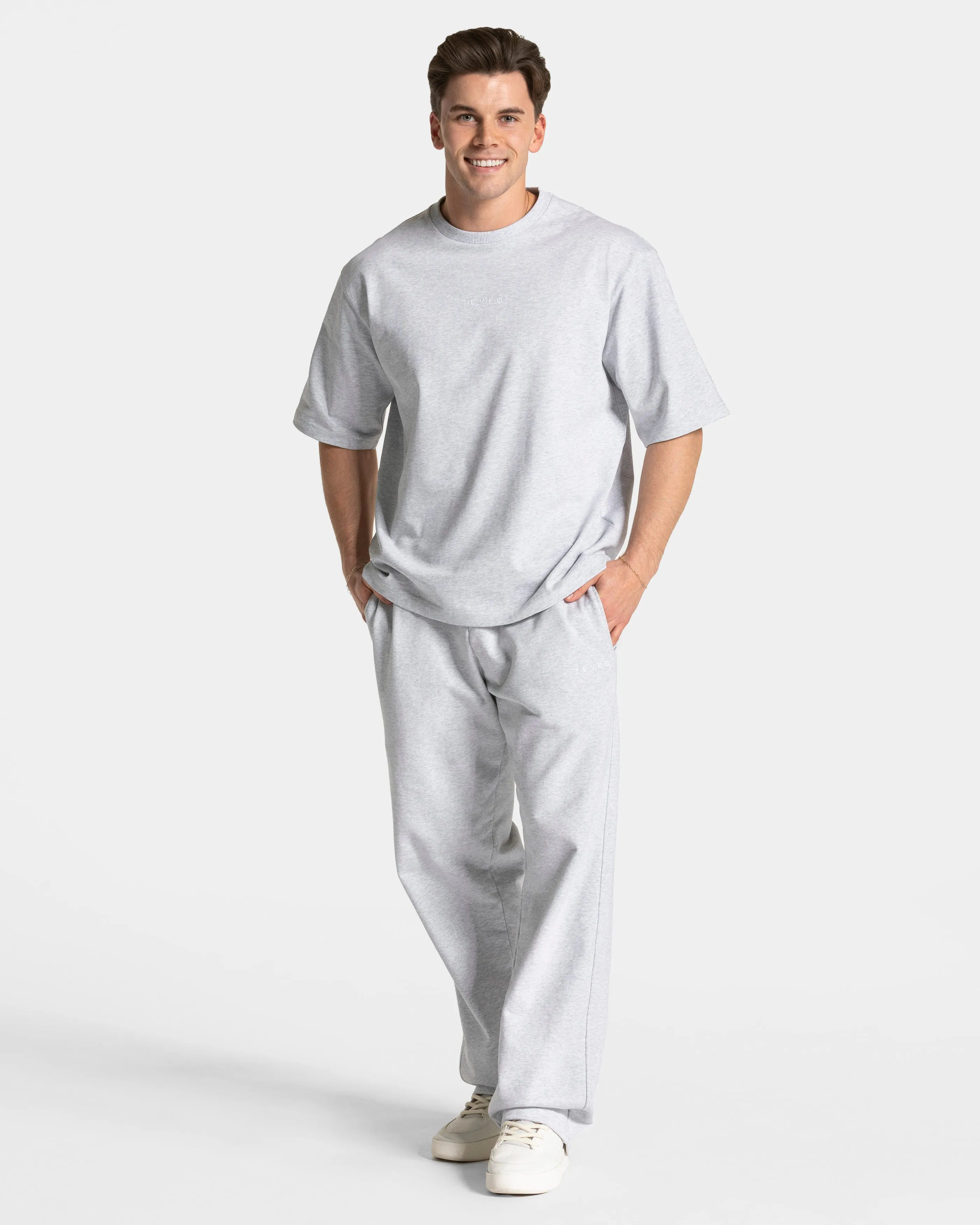 RI’VAIV Oversized T-Shirt Men "Hellgrau"