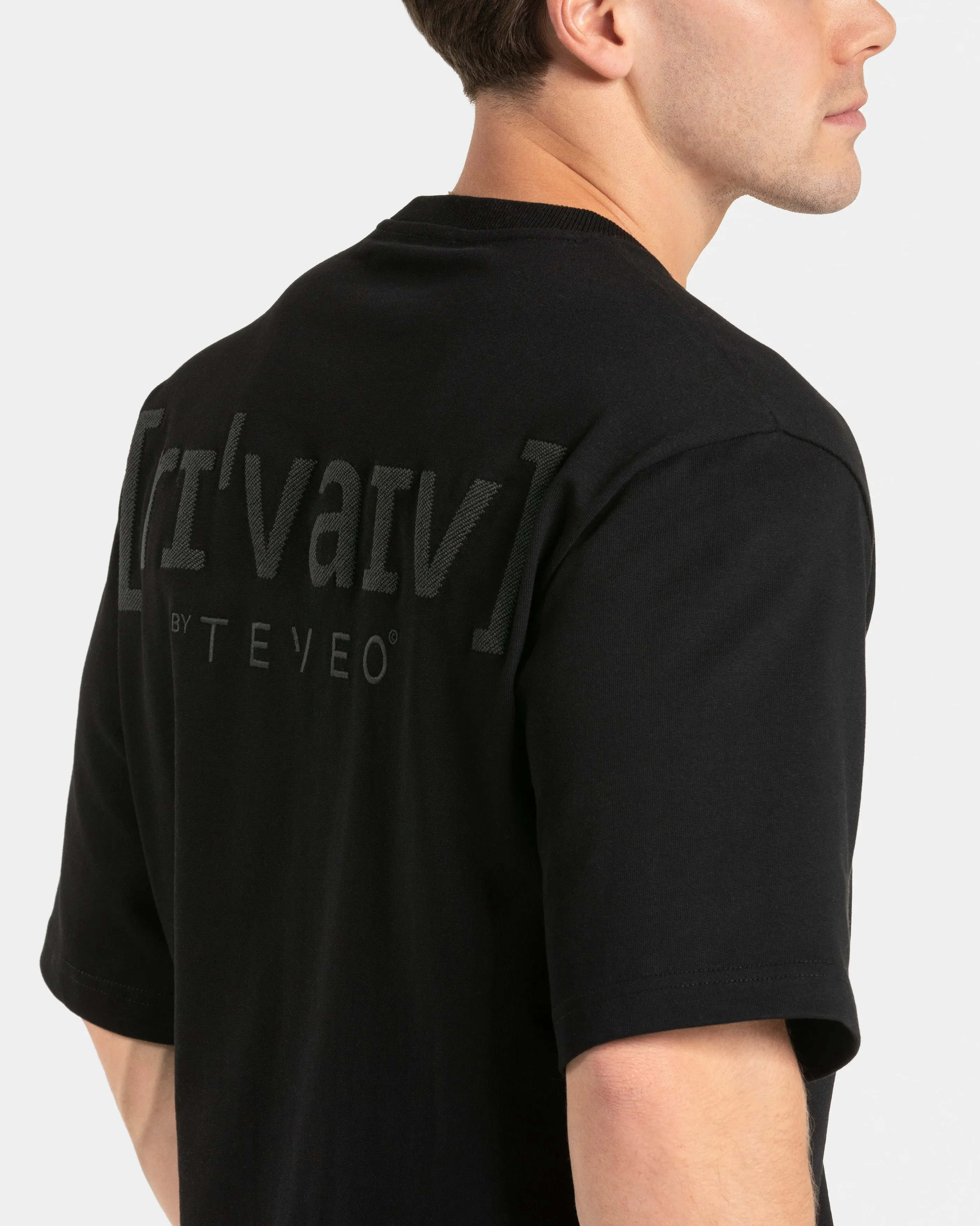 RI’VAIV Oversized T-Shirt Men "Schwarz"