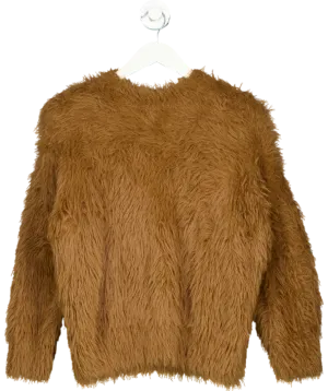 River Island Brown Faux Fur Jumper UK S
