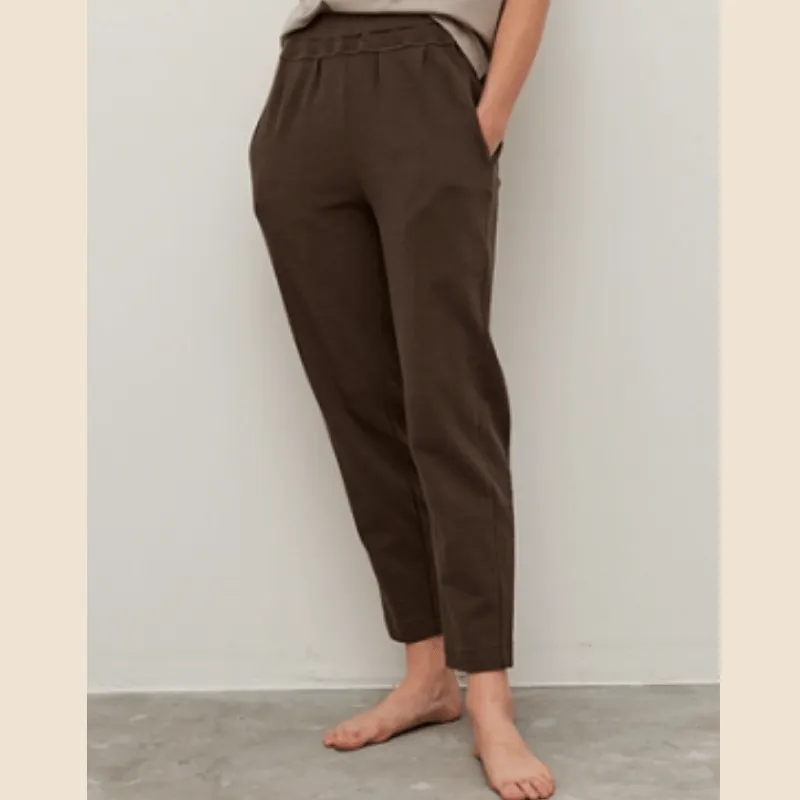 Riverside Tapered Knit Cotton Pants