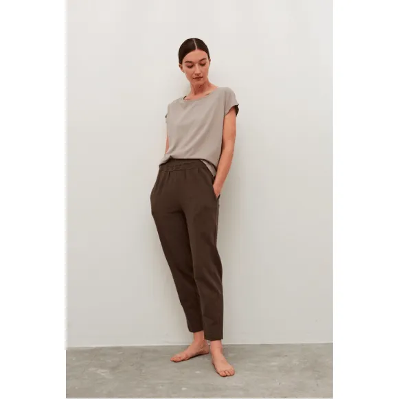 Riverside Tapered Knit Cotton Pants