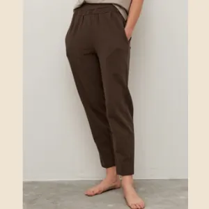 Riverside Tapered Knit Cotton Pants