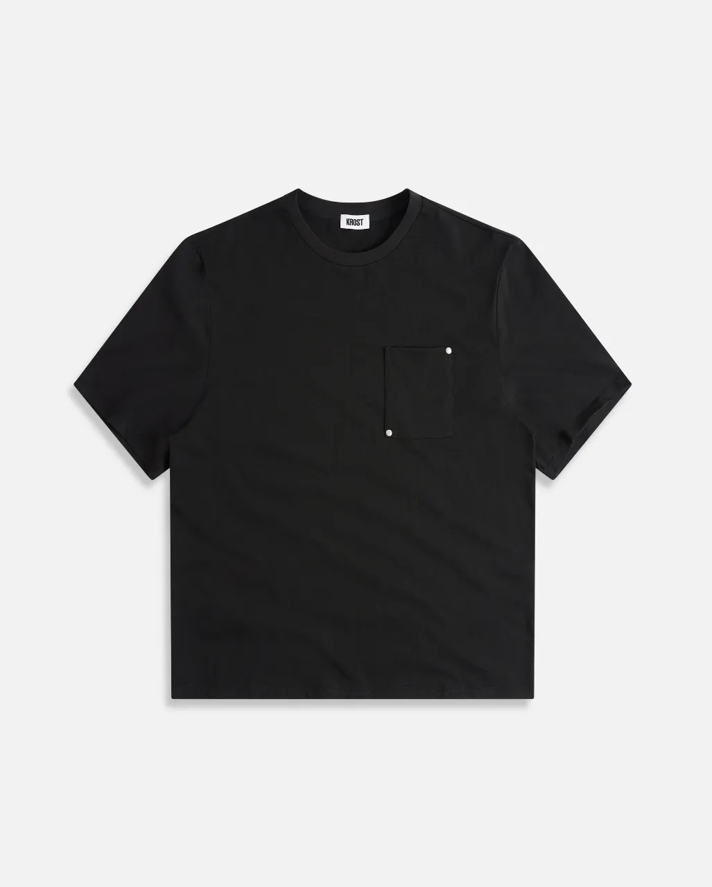 Rivet Pocket Oversized Tee - Black