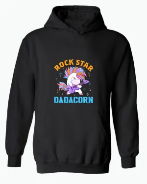 Rockstar dadacorn hoodie, dad of girl hoodie