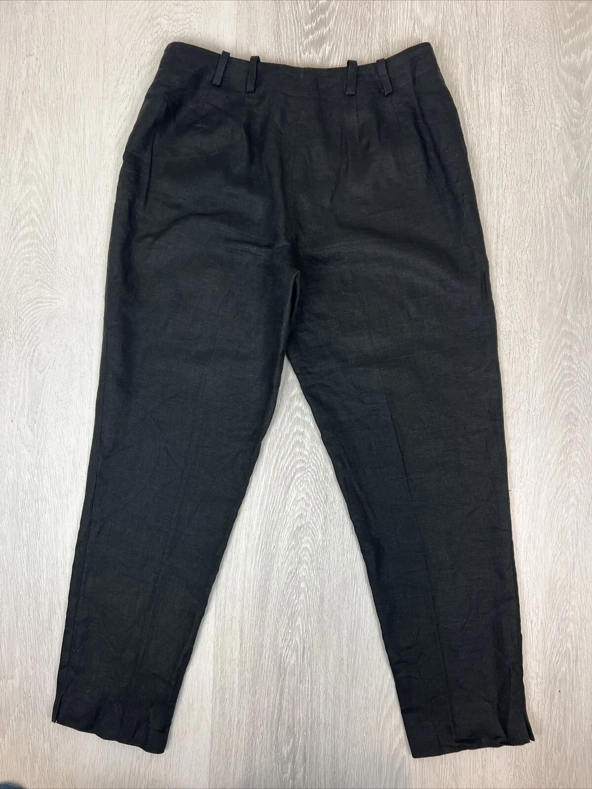 Rodney Clark Womens Black Linen Pants Size 12