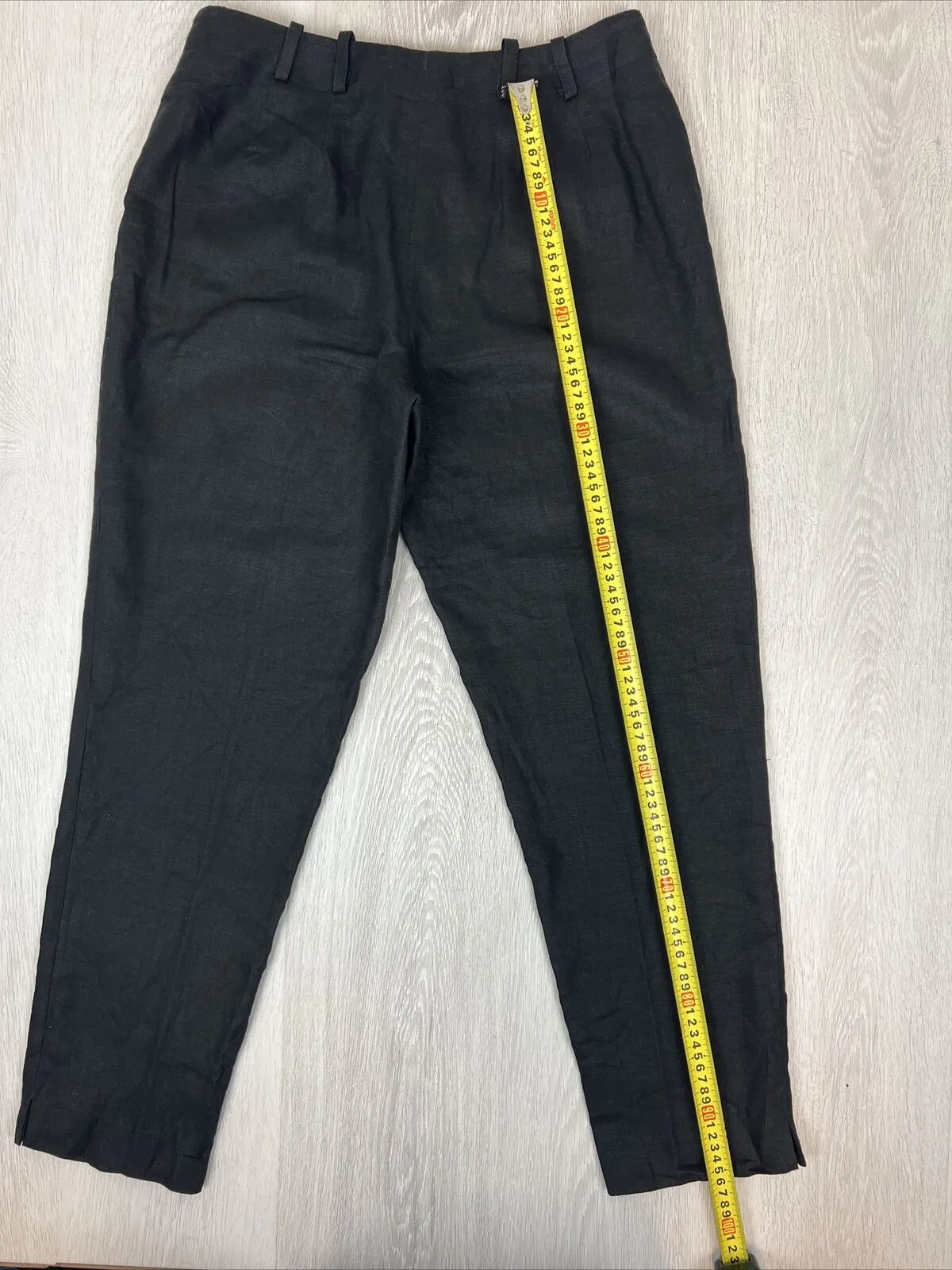 Rodney Clark Womens Black Linen Pants Size 12