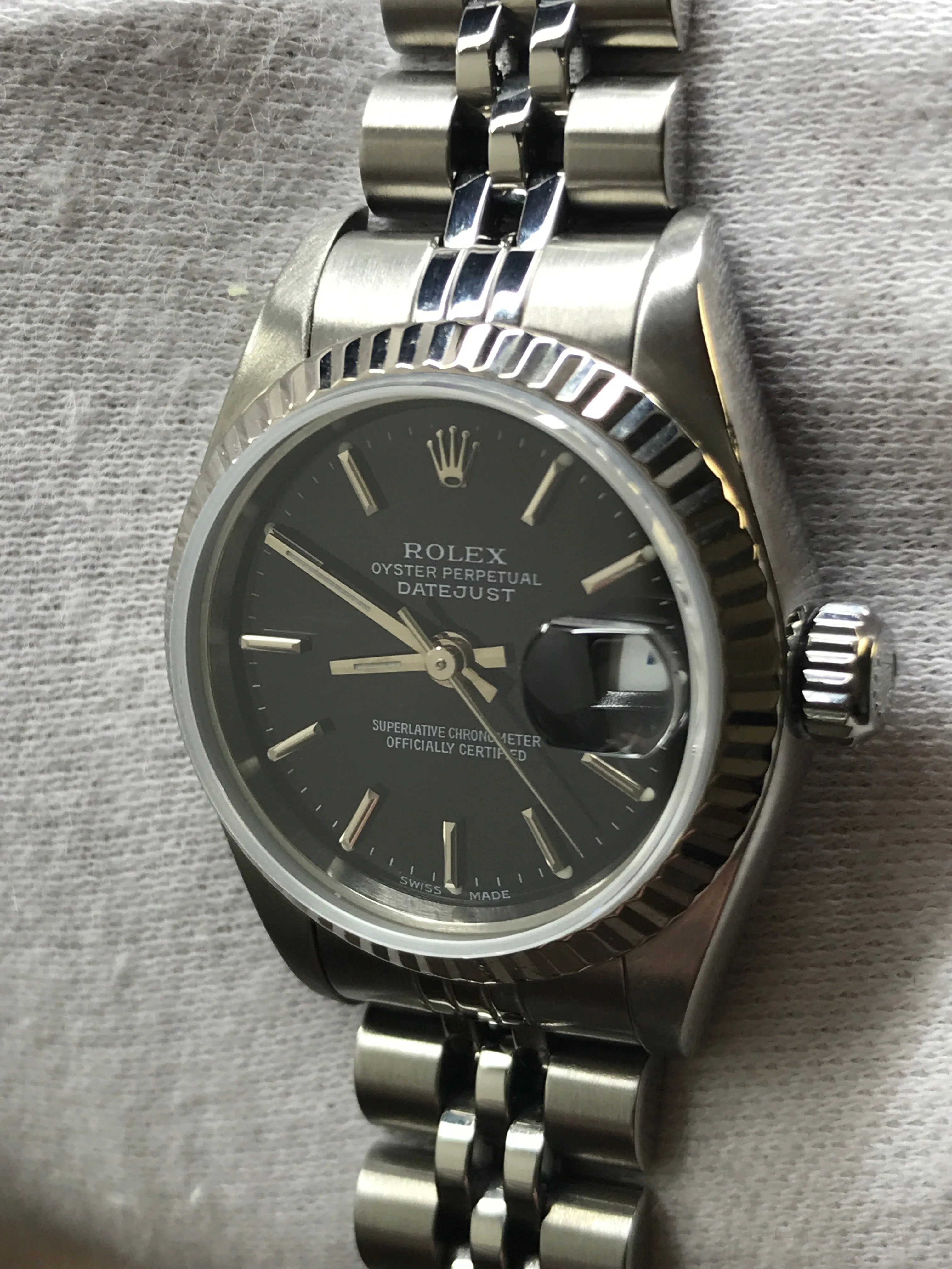 Rolex Datejust 26mm 79174 Black Dial Automatic Women's Watch