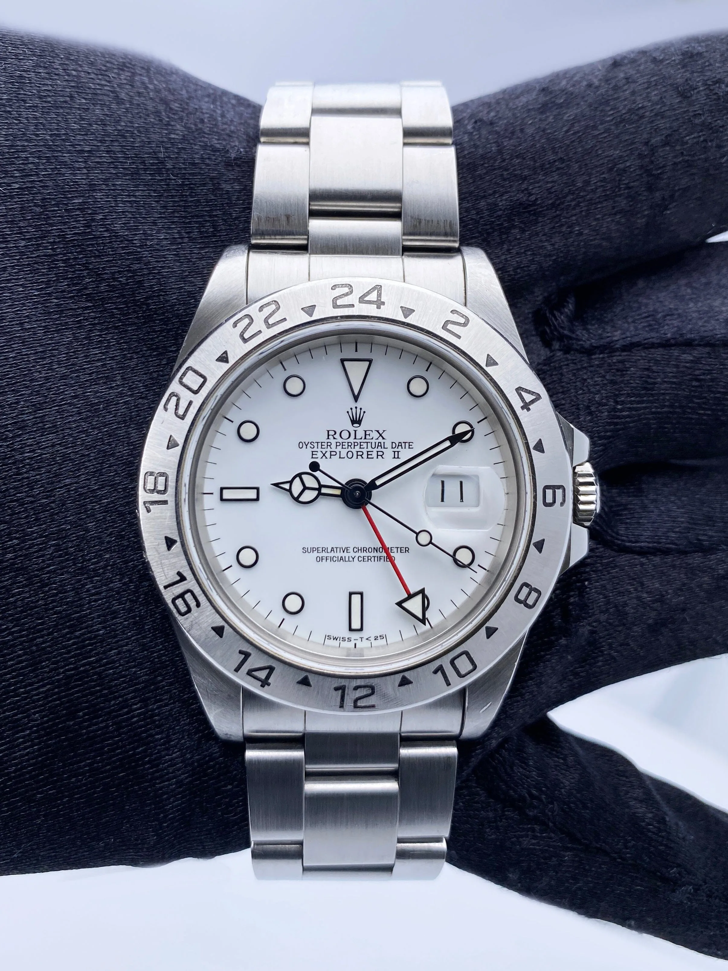 Rolex Explorer II 16570 White Dial Mens Watch Box Papers