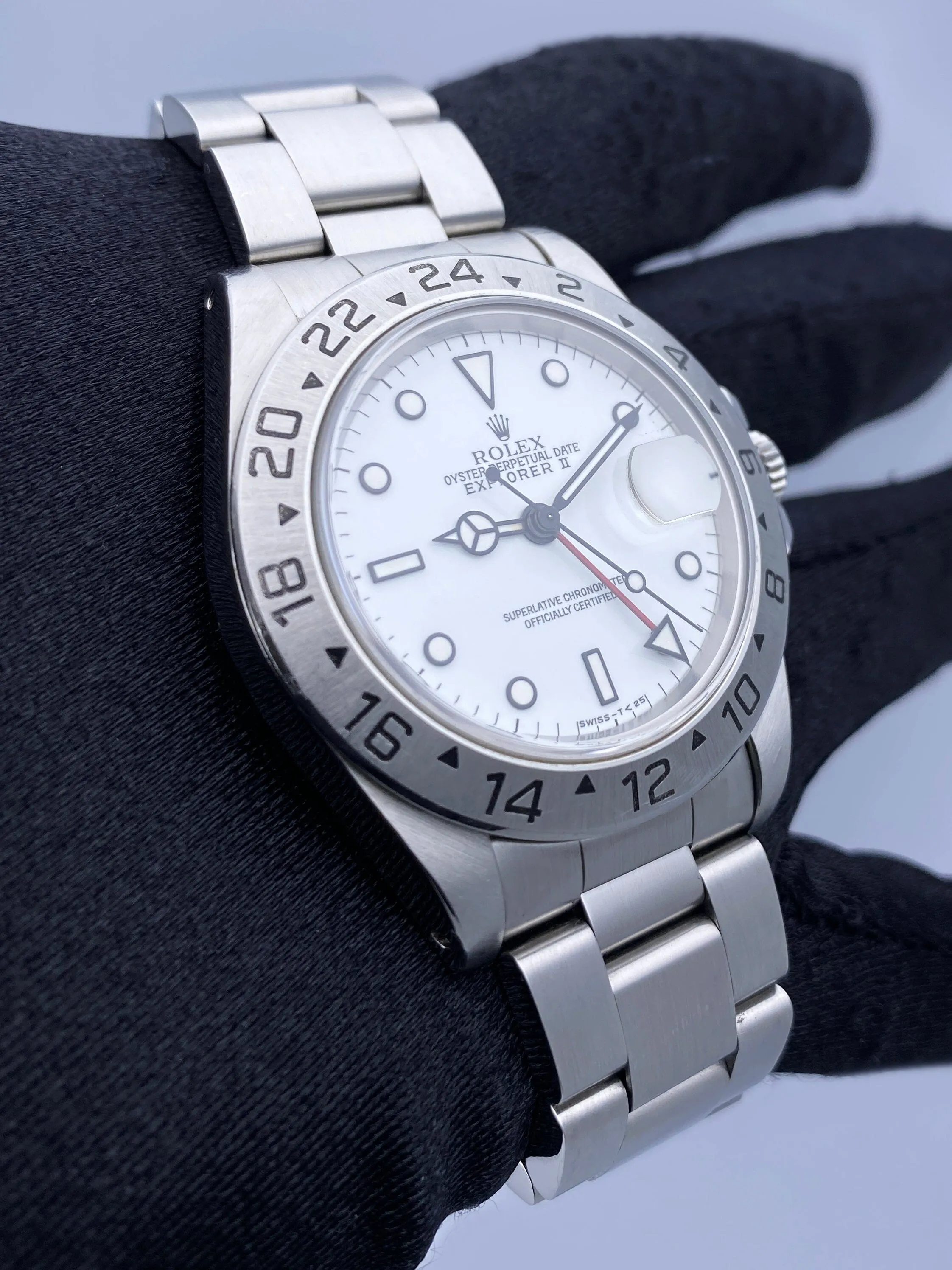 Rolex Explorer II 16570 White Dial Mens Watch Box Papers