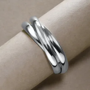 Rolling Rings In Sterling Silver